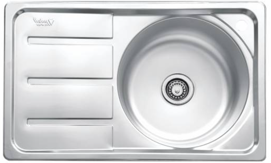 سینک نیمه فانتزی توکار کد SA16 سایز 50×80 عمق 17